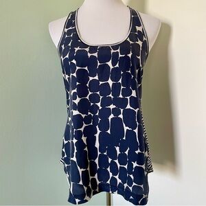 Banana Republic Silk Sleeveless Women’s Tank Top Blue/White Size S